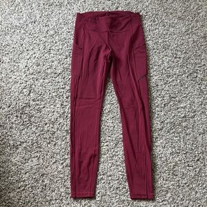 lululemon athletica Burgundy Leggings